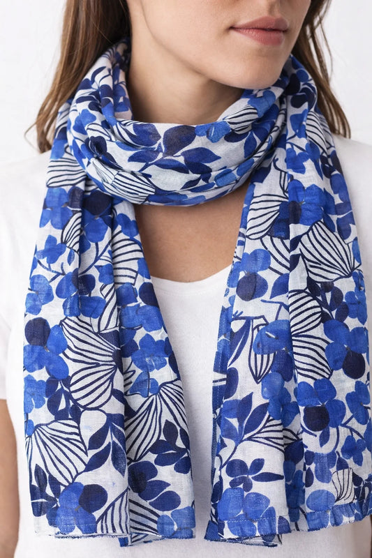 Foulard Fleurs Ourlées