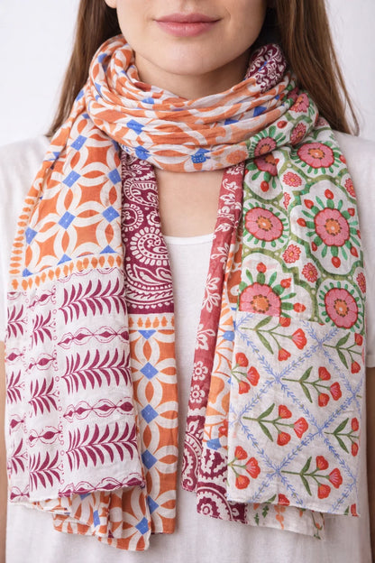 Foulard Patch Mosaiques Indiennes