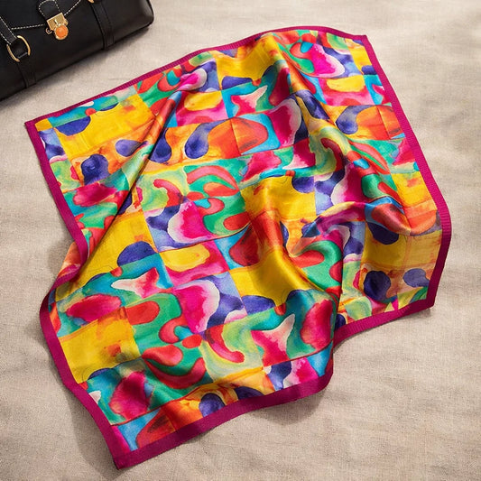 Carré Soie Coloré