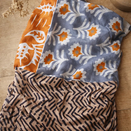 Foulard Patch Motifs Abstraits