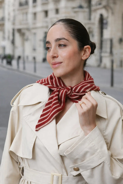 Écharpe Triangle Rayée