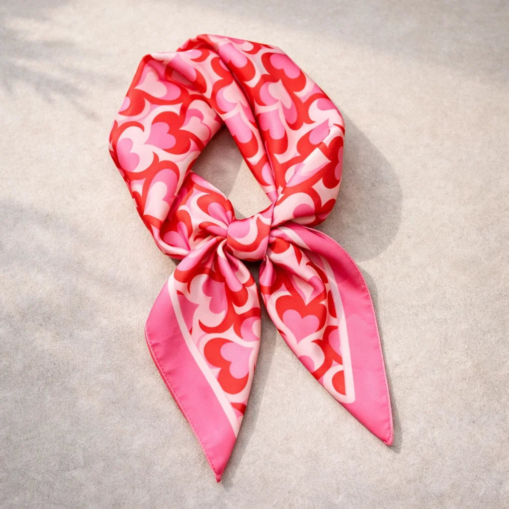Foulard Soie Cœurs