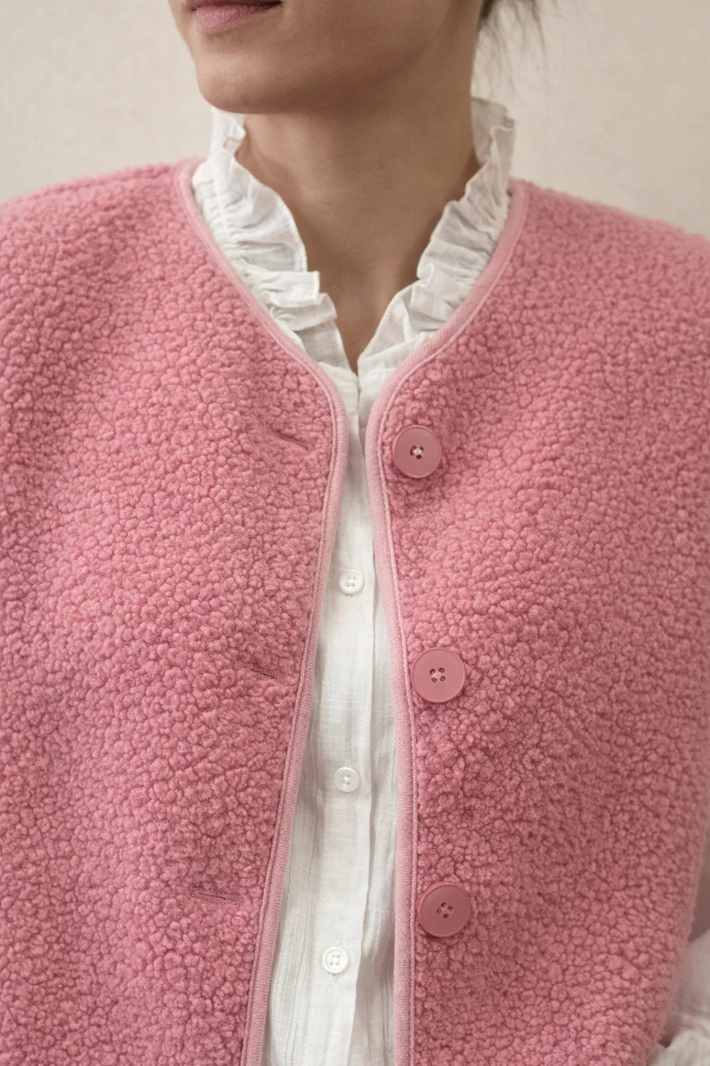 Gilet Cosy Boutonné