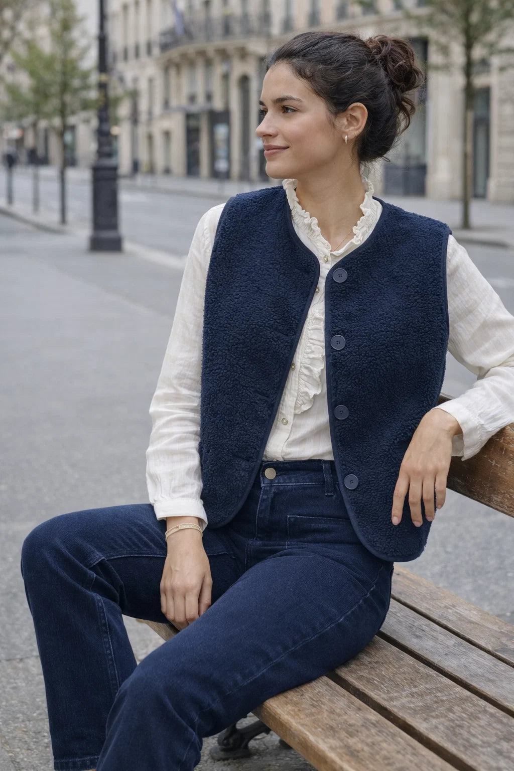 Gilet Cosy Boutonné