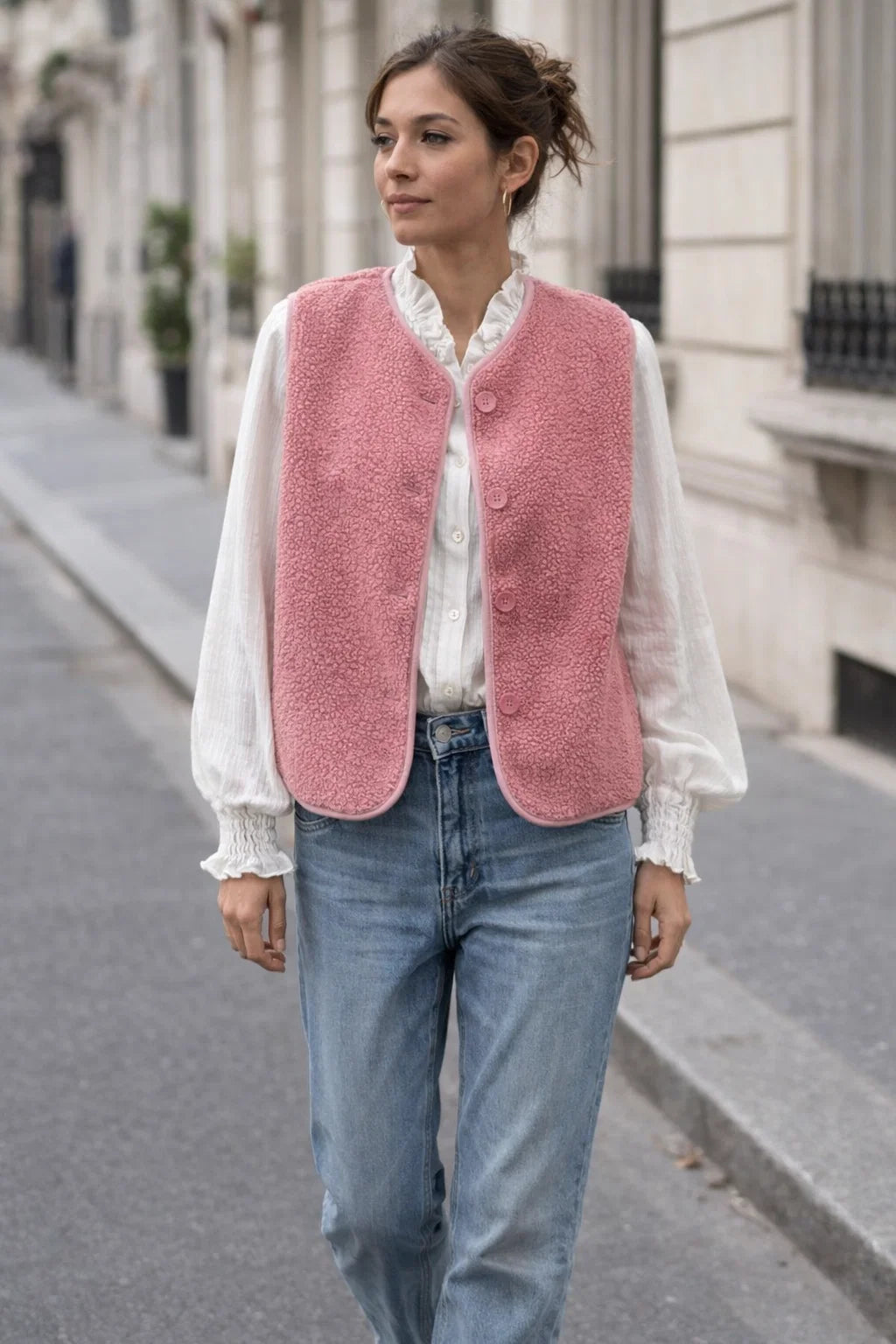 Gilet Cosy Boutonné