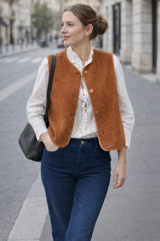 Gilet Cosy Boutonné