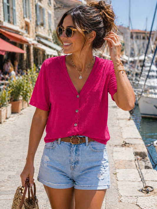 Cardigan Manches Courtes
