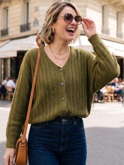 Gilet Hermine - Boutons Alpaga