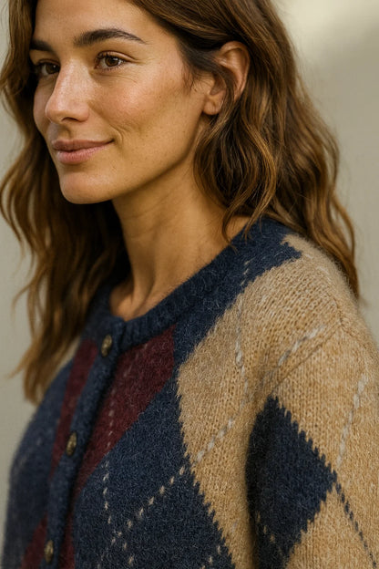 Gilet Jacquard Vintage Chic