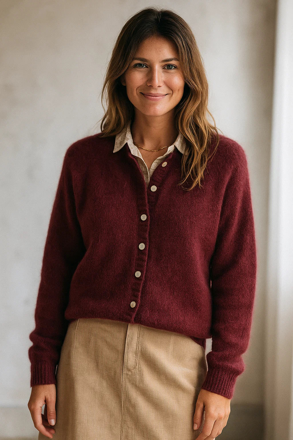 Gilet en Laine Mélangée