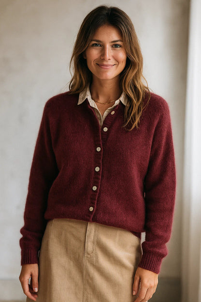 Gilet en Laine Mélangée