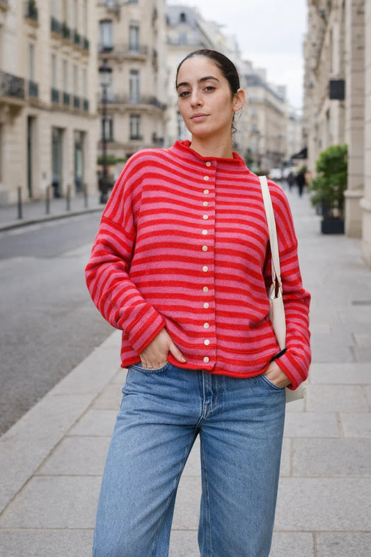 Gilet Rayures Colorées