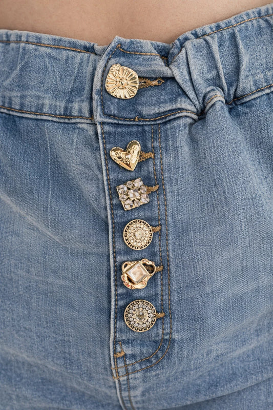 Pantalon Boutons Fantaisie 44/46