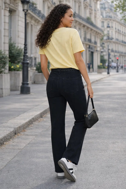 Jean avec Détail Tressé