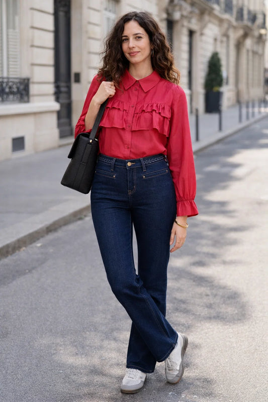 Jean Brut Détail Tressé