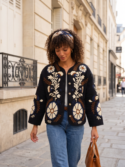 Veste Blanche - Noire