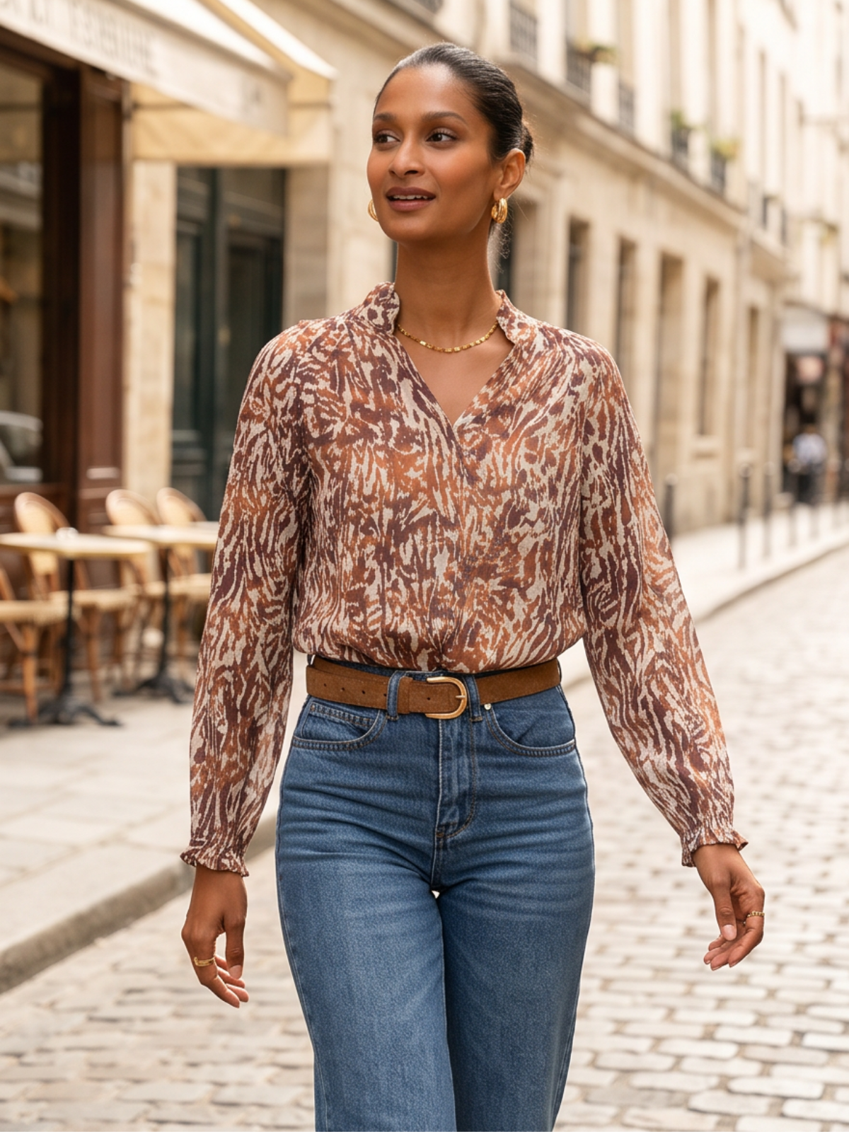 Blouse Séverine - Camel
