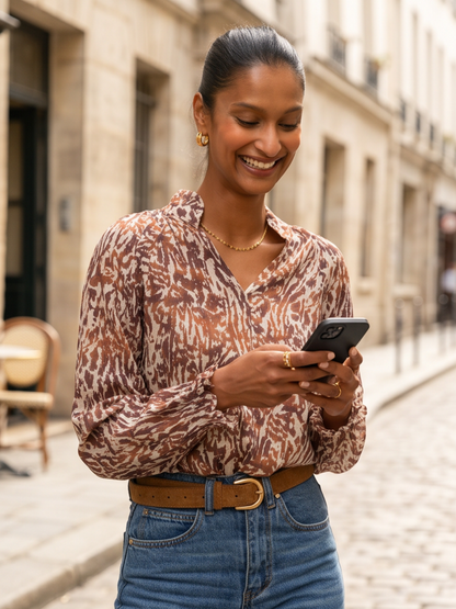 Blouse Séverine - Camel