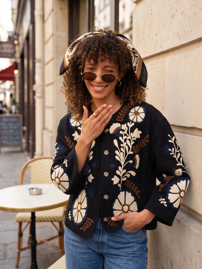 Veste Blanche - Noire