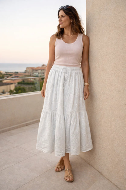 Jupe Broderie Anglaise