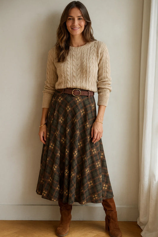 Jupe Motifs Carreaux