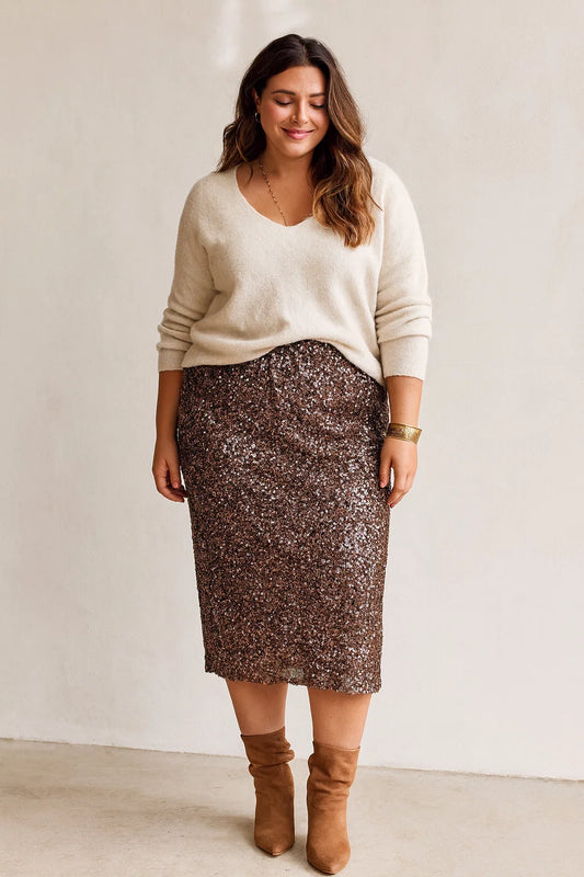 Jupe Élégante Scintillante - TU du 44 au 50