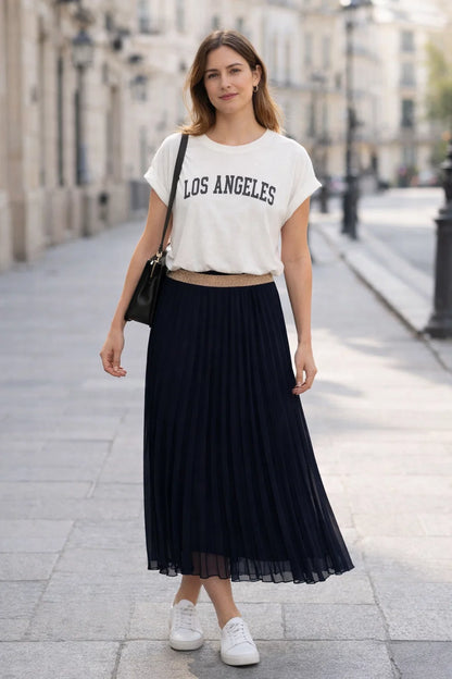 Jupe Plissée Légère Aurora