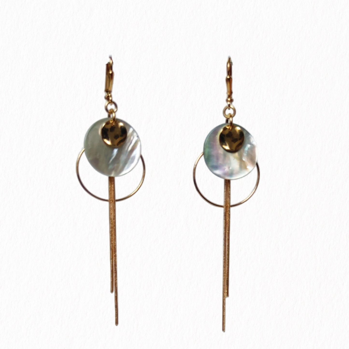 Boucles d'Oreilles Nacre Lou