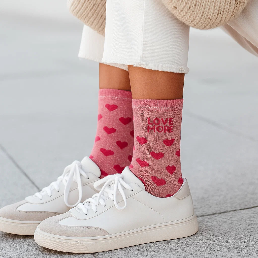 Chaussette Coeur Love More