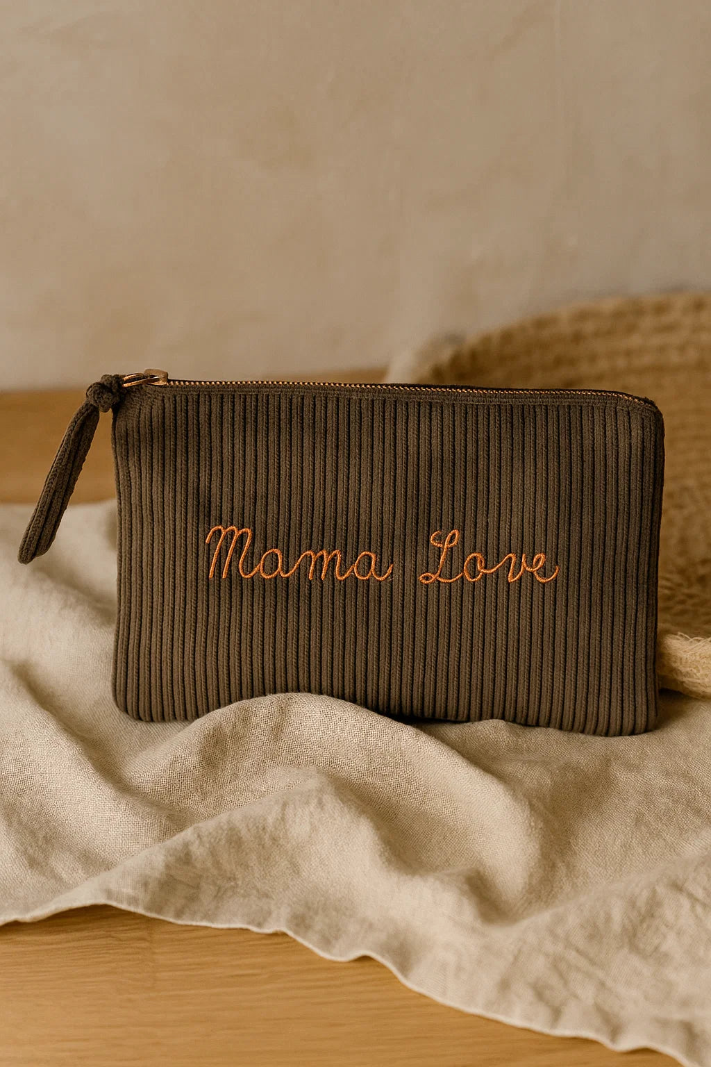 Pochette Velours Côtelé