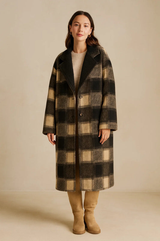 Manteau Long Caro Choco