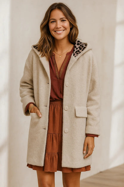 Manteau Léopard Doublé