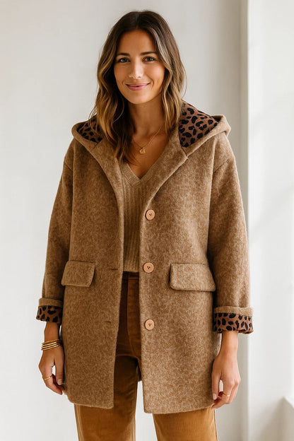 Manteau Léopard Doublé