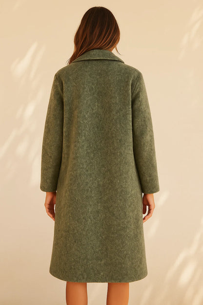 Manteau Uni Feutré