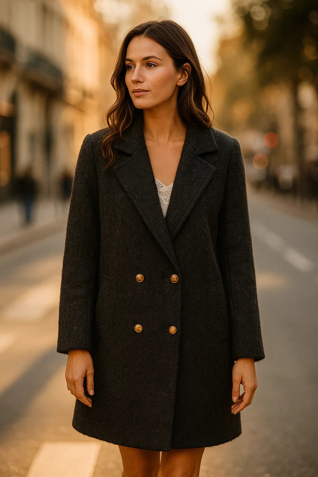 Manteau Feutré Bouclette
