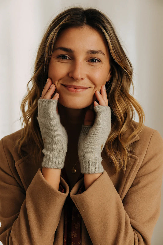 Mitaines Cœur Brodé