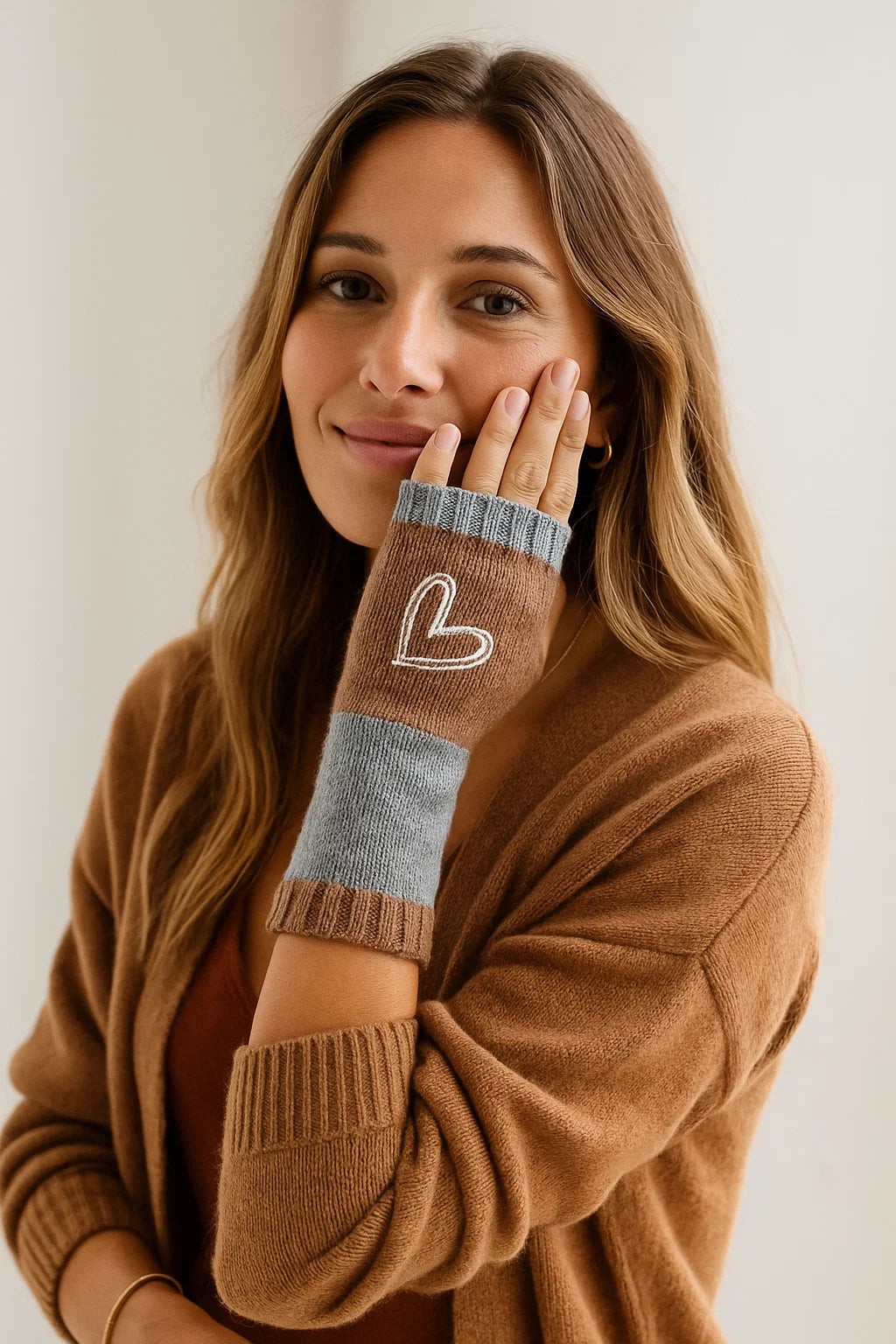 Mitaines Coeur Brodé