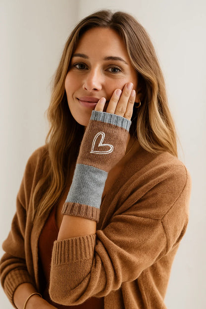 Mitaines Coeur Brodé