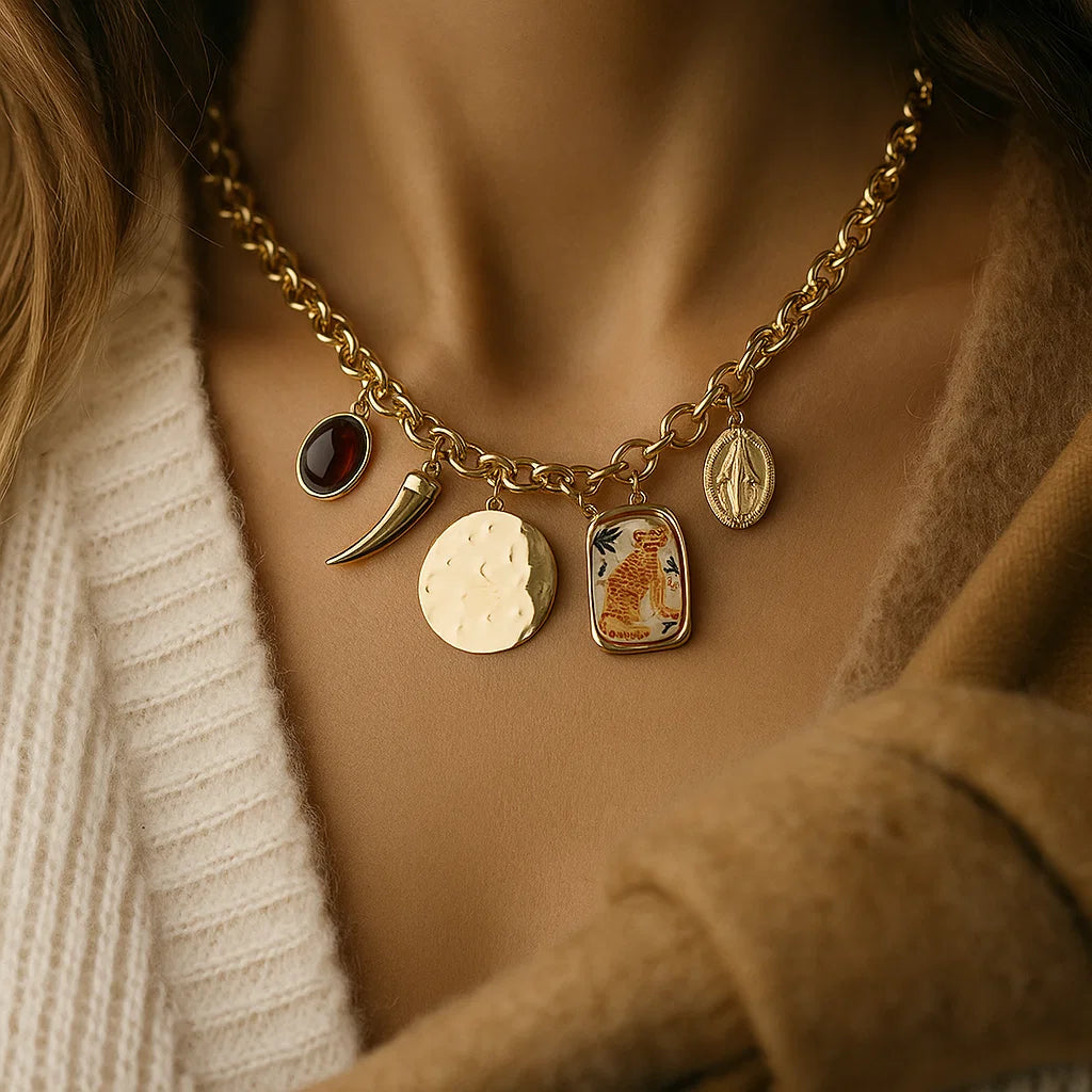 Collier Pampille Tigre