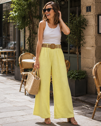 Pantalon Large Gaze de Coton