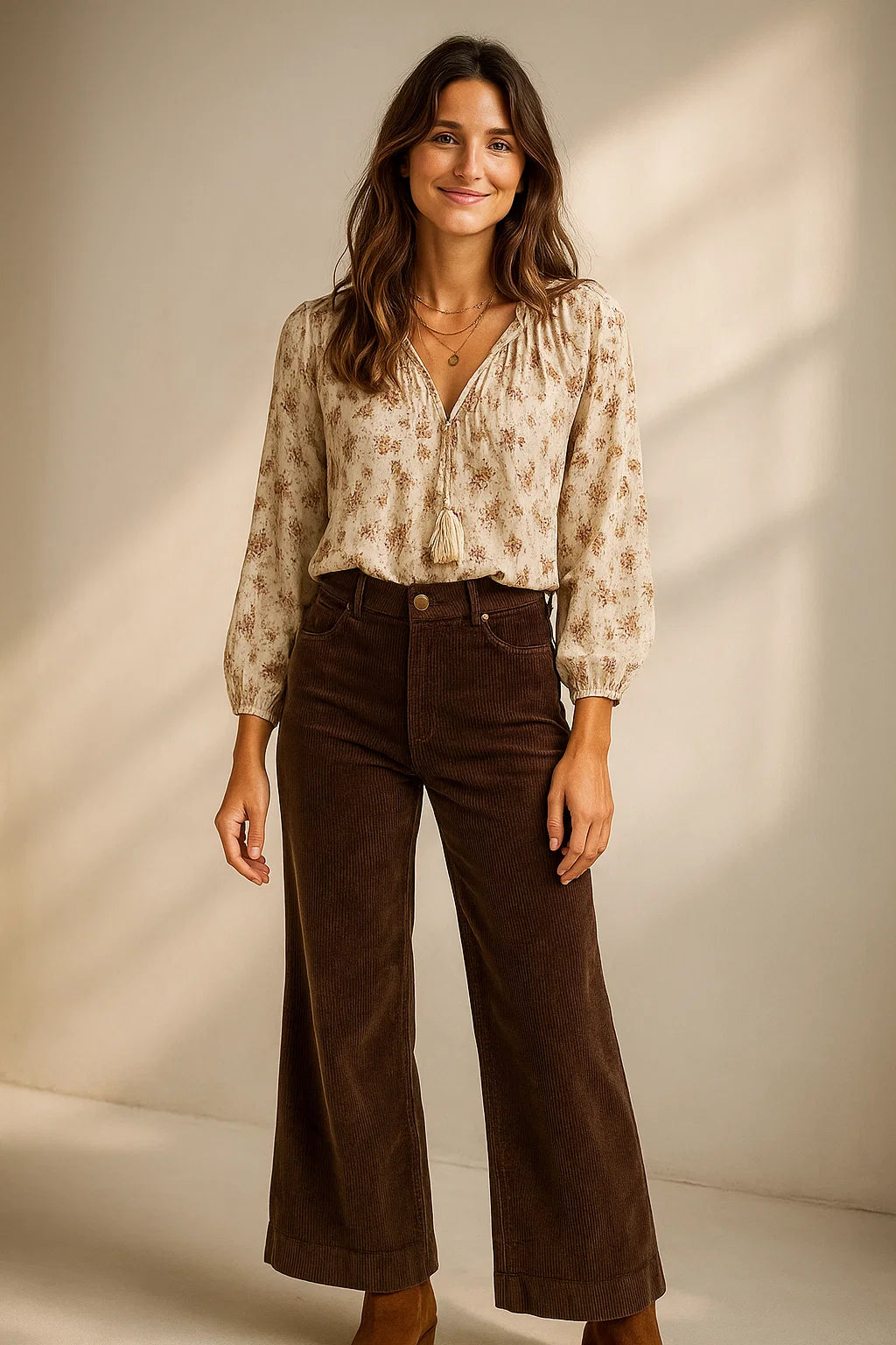 Pantalon Velours Stretch