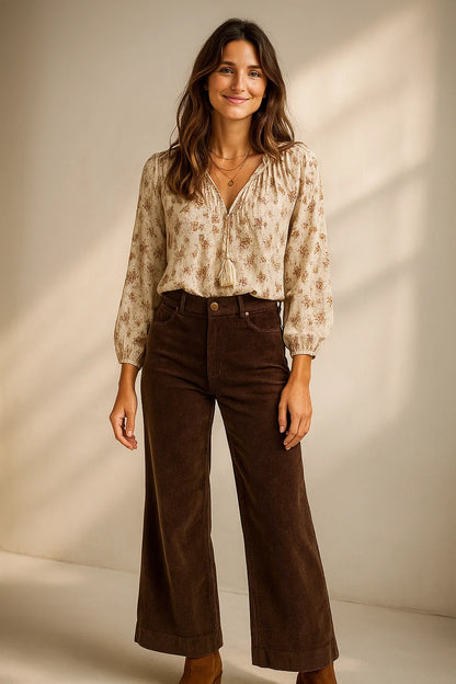 Pantalon Velours Stretch