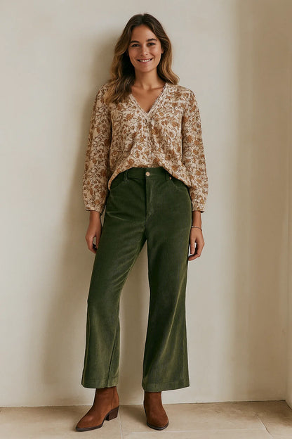 Pantalon Velours Stretch