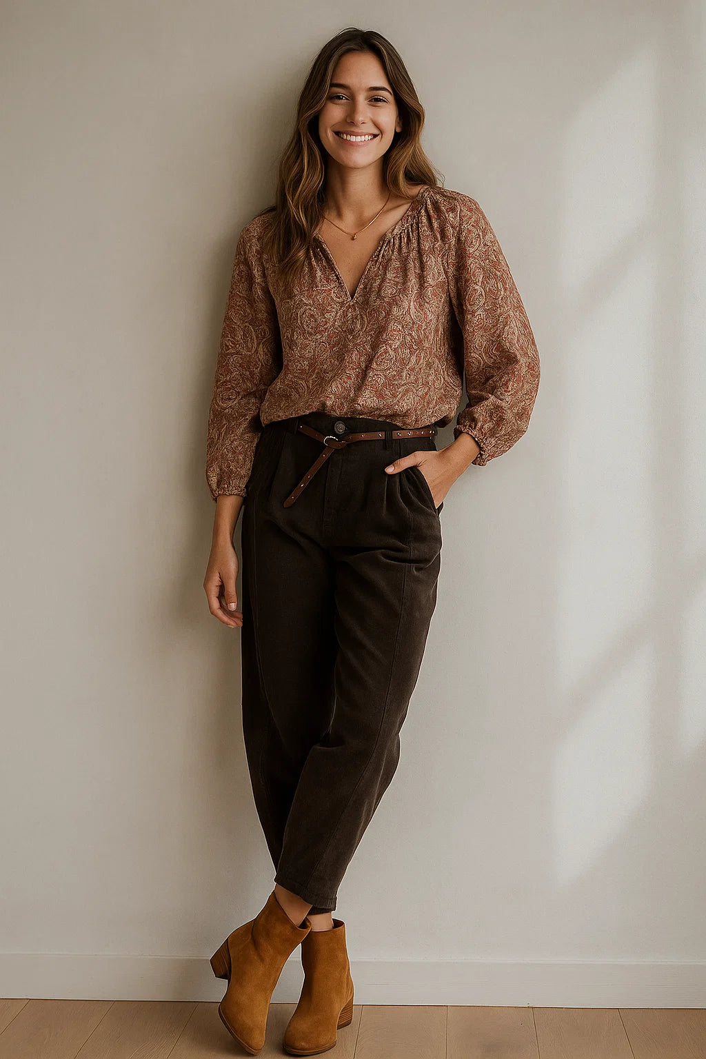 Pantalon Velours Barrel