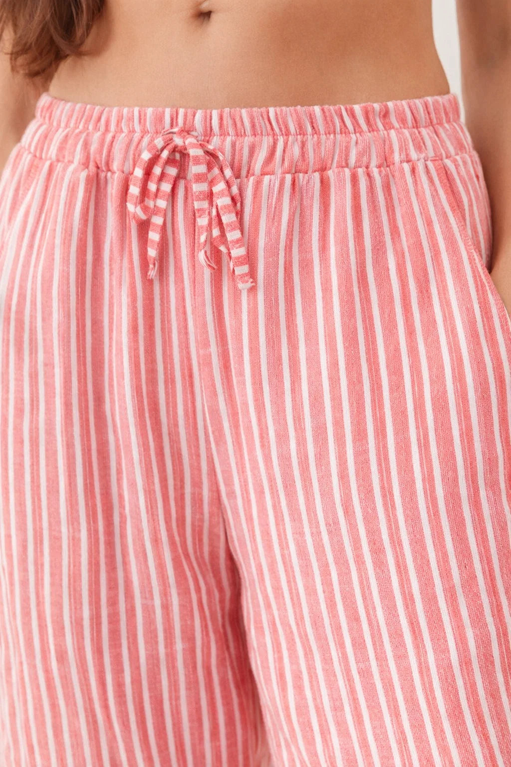 Pantalon Fluide Rayé