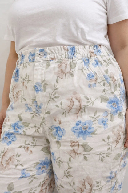 Pantalon Floral Élégant TU 44-48