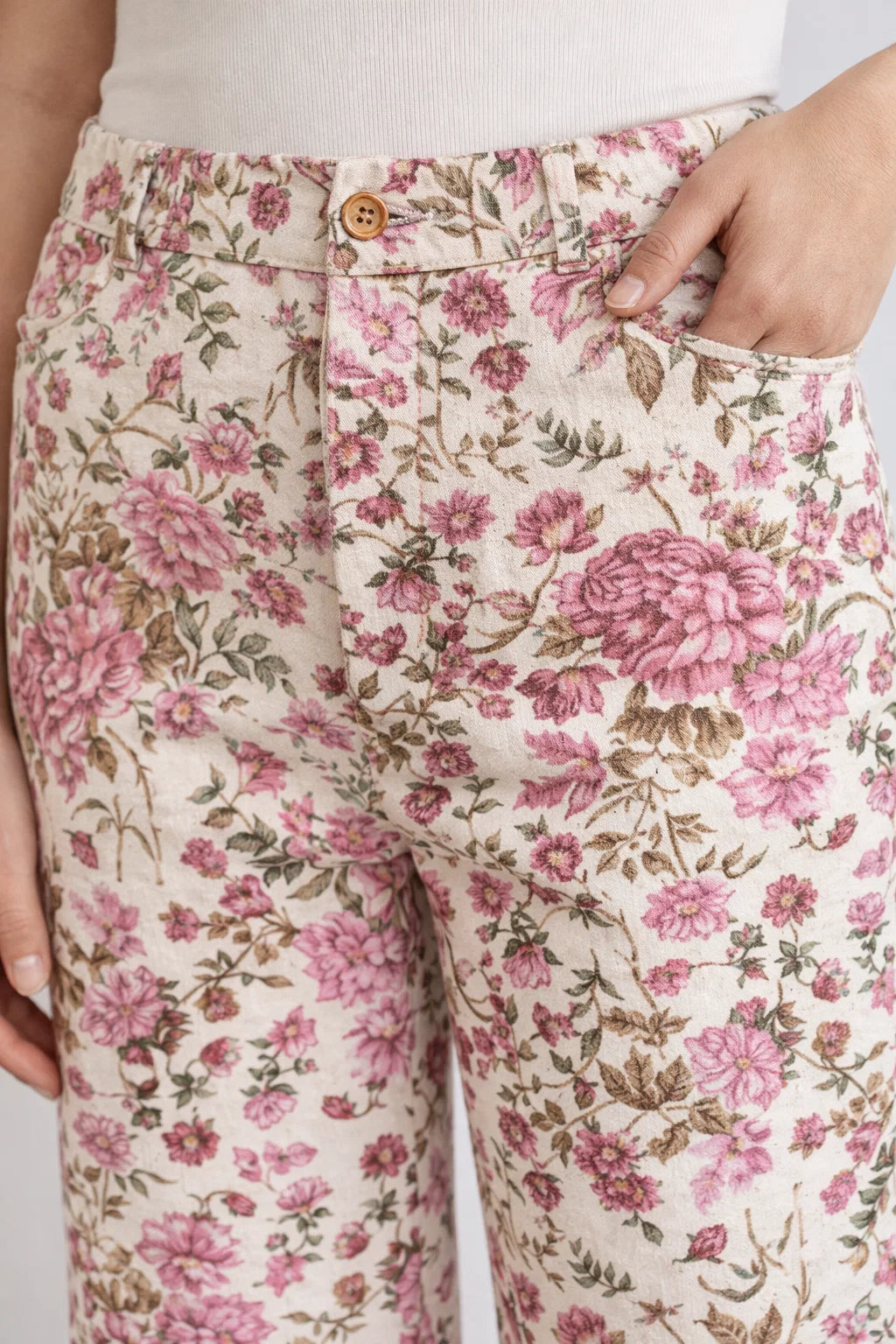 Pantalon Imprimé Floral