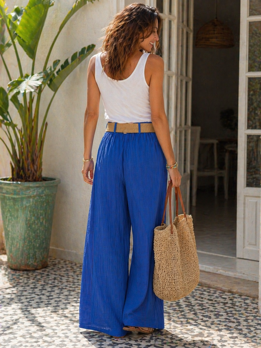 Pantalon Large Gaze de Coton