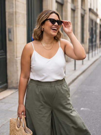 Pantalon Jade - Palazzo grande taille