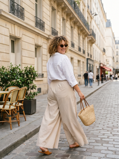 Pantalon Jade - Palazzo grande taille